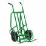Valley Craft EZY-Tilt 1,000 lb. 4-Wheel Steel Deep Frame Mini Pallet Truck with Pneumatic Wheels F84812A7