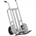 Valley Craft EZY-Tilt 1,000 lb. 4-Wheel Steel Deep Frame Mini Pallet Truck with Pneumatic Wheels F84812A7