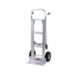 Harper 1,000 lb. Dual Pin Handle Wide Body Junior Aluminum Hand Truck / Platform Truck with 10