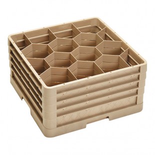 Vollrath CR18JJJJ Traex® Rack Max 12 Compartment Beige Full-Size Closed Wall 9 7/16