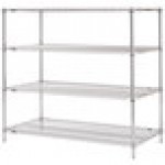 Metro N366C Super Erecta Chrome Wire Stationary Starter Shelving Unit - 18