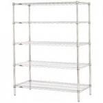 Metro N366C Super Erecta Chrome Wire Stationary Starter Shelving Unit - 18