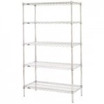Metro N366C Super Erecta Chrome Wire Stationary Starter Shelving Unit - 18