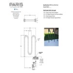 Paris Furnishings Heavy-Duty 3 Loop Powder Coated Inground Mount M Style Bike Rack Paris Furnishings Heavy-Duty 3 Loop Powder Coated Inground Mount M Style Bike Rack