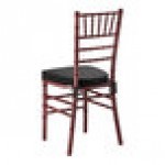 Lancaster Table & Seating Mahogany Wood Chiavari Chair with Black Cushion Lancaster Table & Seating Mahogany Wood Chiavari Chair with Black Cushion