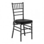 Lancaster Table & Seating Mahogany Wood Chiavari Chair with Black Cushion Lancaster Table & Seating Mahogany Wood Chiavari Chair with Black Cushion