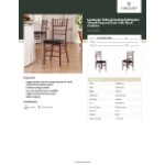 Lancaster Table & Seating Mahogany Wood Chiavari Chair with Black Cushion Lancaster Table & Seating Mahogany Wood Chiavari Chair with Black Cushion