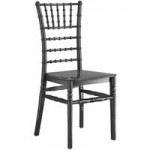Lancaster Table & Seating Mahogany Wood Chiavari Chair with Black Cushion Lancaster Table & Seating Mahogany Wood Chiavari Chair with Black Cushion