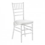 Lancaster Table & Seating Mahogany Wood Chiavari Chair with Black Cushion Lancaster Table & Seating Mahogany Wood Chiavari Chair with Black Cushion