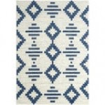 Abani Casa Collection 4' x 6' Orange / Cream Southwestern Geometric Tribal Diamond Area Rug