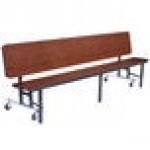 National Public Seating CBG72-PWTMPC 6' Mobile Convertible Bench Unit with T-Molding Edge National Public Seating CBG72-PWTMPC 6' Mobile Convertible Bench Unit with T-Molding Edge