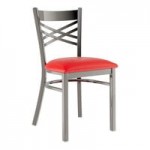 Lancaster Table & Seating Black Finish Cross Back Chair with 2 1/2