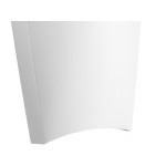 Choice 9 oz. Extra Large White Paper French Fry Scoop / Tray - 50/Pack