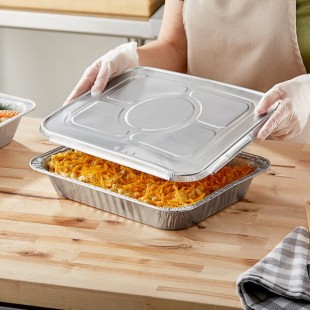 Choice 1/2 Size Heavy-Duty Foil Steam Table Pan Medium 2 3/16