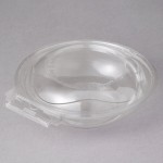 Polar Pak Clear Tamper-Resistant, Tamper-Evident 8 oz. Round Bowl with Lid - 240/Case Polar Pak Clear Tamper-Resistant, Tamper-Evident 8 oz. Round Bowl with Lid - 240/Case