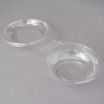 Polar Pak Clear Tamper-Resistant, Tamper-Evident 8 oz. Round Bowl with Lid - 240/Case Polar Pak Clear Tamper-Resistant, Tamper-Evident 8 oz. Round Bowl with Lid - 240/Case