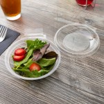 Polar Pak Clear Tamper-Resistant, Tamper-Evident 8 oz. Round Bowl with Lid - 240/Case Polar Pak Clear Tamper-Resistant, Tamper-Evident 8 oz. Round Bowl with Lid - 240/Case