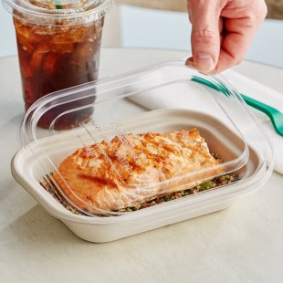 World Centric Clear Compostable PLA Lid for 8