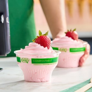 EcoChoice 8 oz. Compostable Clear PLA Dessert Cup - 500/Case EcoChoice 8 oz. Compostable Clear PLA Dessert Cup - 500/Case