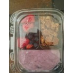 Placon 13 oz. Tamper-Evident Tamper Resistant Recycled PET 3 Compartment Clear Take Out Container - 200/Case