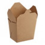 Emperor's Select 16 oz. Kraft Microwavable Paper Take-Out Container - 450/Case