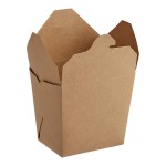 Emperor's Select 16 oz. Kraft Microwavable Paper Take-Out Container - 450/Case