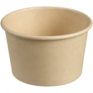 Solia 4.1 oz. Natural Bamboo Fiber Dessert / Tasting Cup with PLA Lamination - 1,000/Case