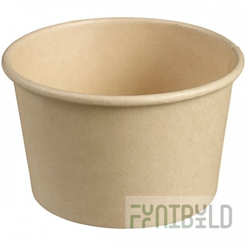 Solia 4.1 oz. Natural Bamboo Fiber Dessert / Tasting Cup with PLA Lamination - 1,000/Case