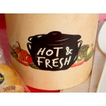 Choice 16 oz. Medley Double Poly-Coated Paper Soup / Hot Food Cup - 50/Pack