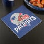 Creative Converting New England Patriots 2-Ply Luncheon Napkin - 192/Case