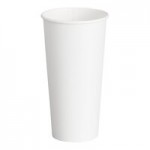 Choice White Hot Paper Cup Travel Lid for 10-24 oz. Standard Cups and 8 oz. Squat Cups - 1,000/Case