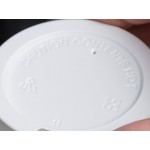 Choice White Hot Paper Cup Travel Lid for 10-24 oz. Standard Cups and 8 oz. Squat Cups - 1,000/Case