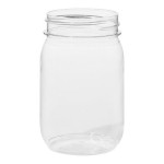 Tossware POP 16 oz. Customizable Plastic Mason Jar - 48/Case