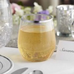 Visions Dynasty 12 oz. Clear Plastic Stemless Wine Glass with Silver Rim - 64/Case Visions Dynasty 12 oz. Clear Plastic Stemless Wine Glass with Silver Rim - 64/Case