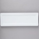 Libbey Slate 50 oz. Ultra Bright White Square Porcelain Bowl - Sample
