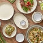 Acopa Embers 10 oz. Cream White Matte Stoneware Bowl - Sample