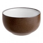 Acopa Embers 10 oz. Cream White Matte Stoneware Bowl - Sample