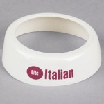 TableCraft CM21 Imprinted White Plastic TableCraft CM21 Imprinted White Plastic