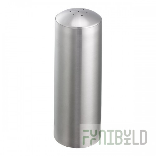 Service Ideas STC 6 oz. Round Stainless Steel Shaker with 7-Hole Lid - 6/Case