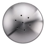 Service Ideas STC 6 oz. Round Stainless Steel Shaker with 7-Hole Lid - 6/Case Service Ideas STC 6 oz. Round Stainless Steel Shaker with 7-Hole Lid - 6/Case