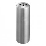 Service Ideas STC 6 oz. Round Stainless Steel Shaker with 7-Hole Lid - 6/Case Service Ideas STC 6 oz. Round Stainless Steel Shaker with 7-Hole Lid - 6/Case