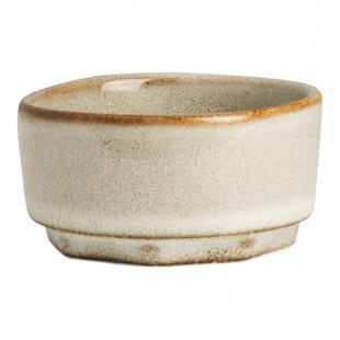 The Potter's Collection by Robert Gordon from Steelite International 1.75 oz. Round Pier Porcelain Stack Ramekin - 36/Case