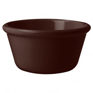 GET RM-400-BR 4 oz. Brown Smooth Melamine Ramekin - 48/Case