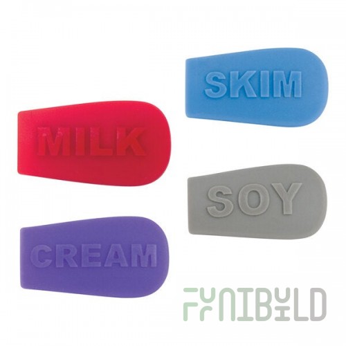 Service Ideas ErgoServ® Silicone Creamer Indicator Socks Set 10-00209-VAR4 - 4/Case