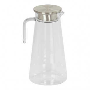 Cal-Mil 57 oz. Clear Polycarbonate Pitcher with Stainless Steel Lid 23409 Cal-Mil 57 oz. Clear Polycarbonate Pitcher with Stainless Steel Lid 23409