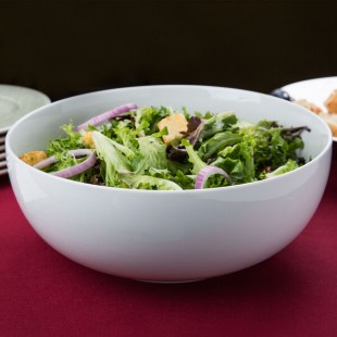 CAC MXS-11 5 Qt. Bright White Porcelain Salad Bowl - 6/Case CAC MXS-11 5 Qt. Bright White Porcelain Salad Bowl - 6/Case