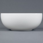 CAC MXS-11 5 Qt. Bright White Porcelain Salad Bowl - 6/Case