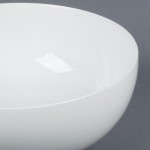 CAC MXS-11 5 Qt. Bright White Porcelain Salad Bowl - 6/Case