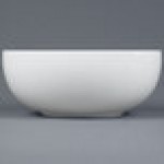 CAC MXS-11 5 Qt. Bright White Porcelain Salad Bowl - 6/Case