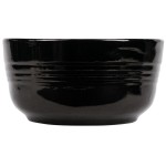 TableCraft CW3180BK 6.75 Qt. Black Cast Aluminum Fruit Bowl